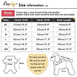 Ranphy Striped Fleece Dog Pajamas for Small Dogs Boys and Girls Pet Pajamas Puppy Pajamas Autumn Winter Soft Warm Sweater with D Ring Chihuahua Yorkie Boysuit