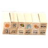 Youkwer 12 Pcs Mini Cute Wooden Rubber Stamps DIY Diary