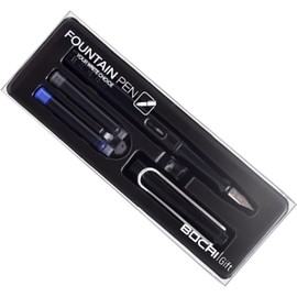 Juego de Pluma Estilográfica Recargable con Cartucho de Tinta para Escritura y Pintura Pluma de Escritura de 0,38 Mm para Tarjetas y Regalos (BLACK)