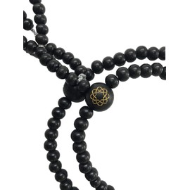 Soka Gakkai Prayer Beads (Prayer Beads) Ebony with Hachiba Mark (Paulownia Box)