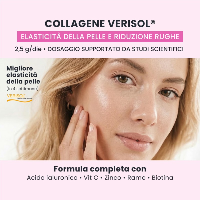 GALUJA Collagen Skin Integratore Collagene Verisol, 60 Compresse