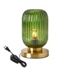 Auwieou Glass Table Lamps Mid Century Modern Globe Table lamp