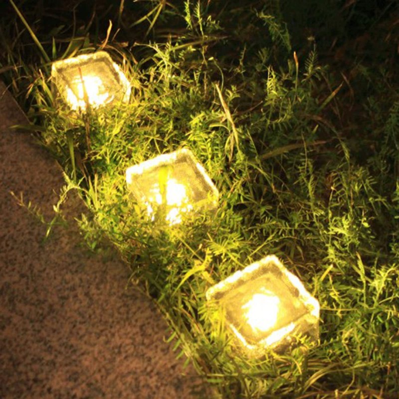 Alvinlite Solar Ground Lights for Outside, Paver Lights Waterproof Landscape