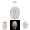 Metal Zinc Alloy Toothpick Holder Flower Pattern Hand Press Toothpick