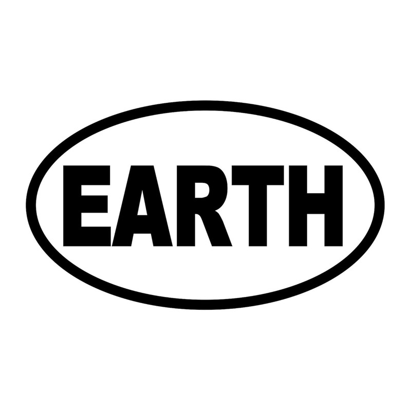 CafePress Basic Earth Oval Sticker Oval Car Bumper Sticker