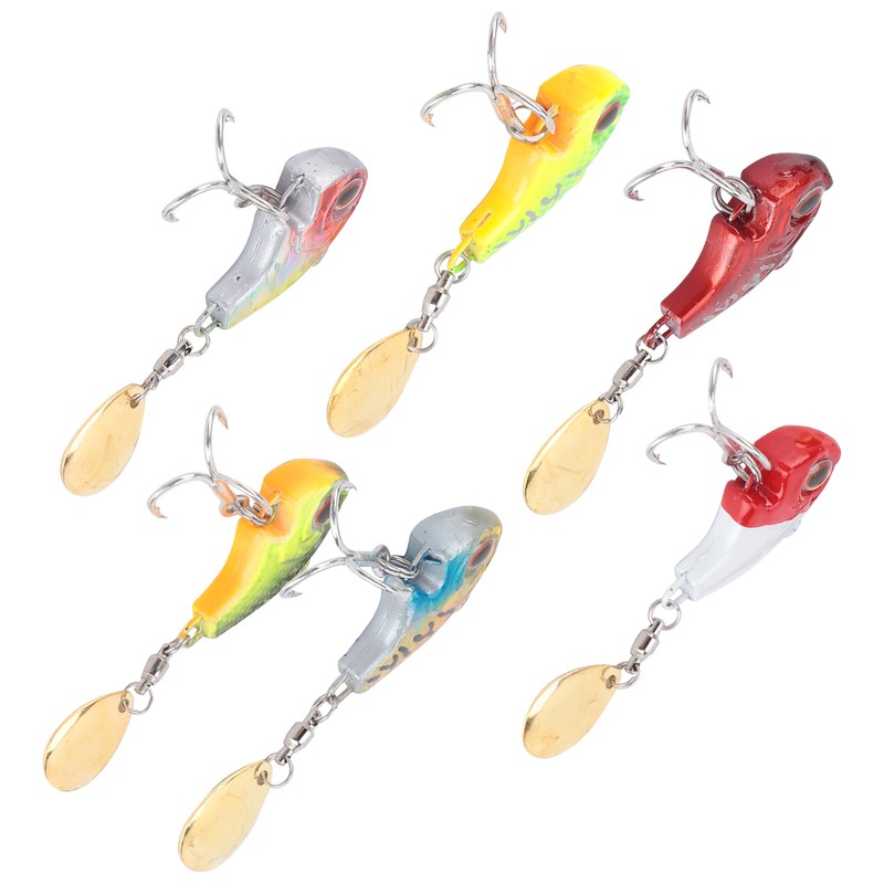 Metal Mini VIB with Spoon Trout Fishing Lure 9g Sinking