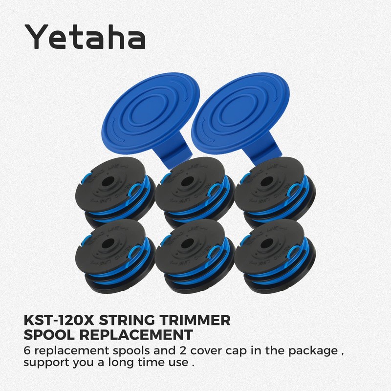 Yetaha KST-120X String Trimmer Spool Replacement Compatible with Kobalt KST
