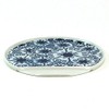 Ichiryu Kiln Flower Pattern "Japanese Crest" IM Half Moon Plate