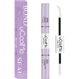 uCoolMe Lash Bond and Seal Waterproof 10ML for Lash Clusters 144Hours SuperStrong Long-Lasting Non-Irritating Eyelash Glue for DIY at Home(White,10ML)