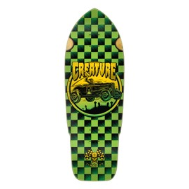 Creature Premium Complete Skateboard Hotrod Reaper XX 10.25" x 30" with Independent Trucks, Triclops Wheels, ABEC 5 Bearings, Hardware, and Griptape - Ready to Assemble