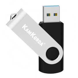 KamKorda USB Stick 128GB | 1 Pack | USB 3.0 | Memory Stick USB Flash Drive | Memory Stick 128gb Black