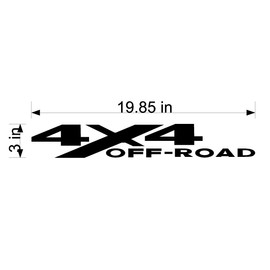 4x4 Off Road Truck Decal- F39A (3 Inch, Silver)