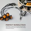 MADCATZ 20 Pcs 3/4" Mini Round Amber Side Marker Lights