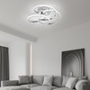 CANEOE Modern Led Ceiling Light, 42W Dimmable Close to Ceiling