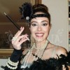 Grupo Carnavallia Pipeta Negra Cigarro Charleston Disfraz Accesorio Vintage