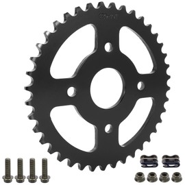 RUTU 40/41/420 Chain 40T Sprocket, 40 Tooth Rear Sprocket for Coleman BT200X CT200U CT200U-EX Baja Warrior MB165 MB200 Predator 212 196cc 200cc 6.5hp Powersports TrailMaster Massimo Mini Bike Go-Kart