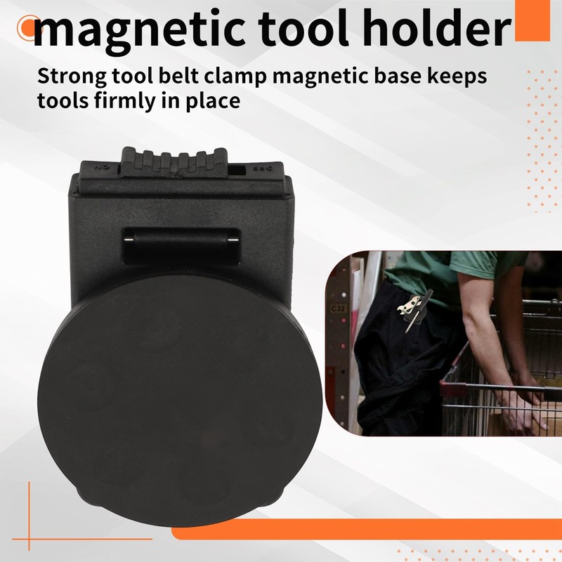 YEHEI Magnetischer Werkzeuggürtelclip, Rutschfester Magnetischer Werkzeughalter für Den Gürtel, Magnetischer