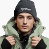 MoonWorks® Men's Beanie with Patch Dorfkind Knitted Hat with Saying
