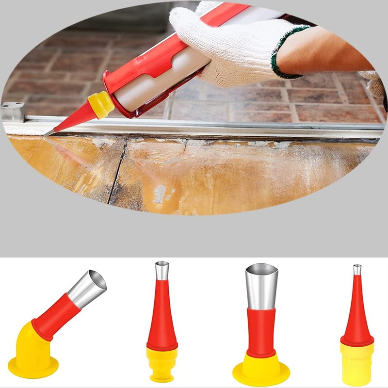 27 Pcs Caulking Finisher Kit, Reusable Caulking Nozzle Coating 15