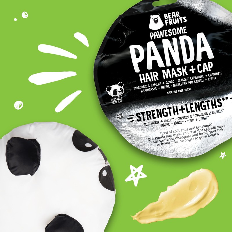 Bear Fruits Bamboo Strength + Length Hair Mask with Panda