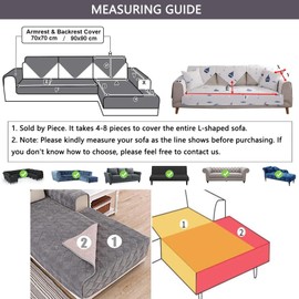JJRETGY Chenille Sofa Cover 1 2 3 4 Seater, Corner Sofa L Shape Sofa Throw, Non-Slip Sofa Covers, Warm Super Soft Sofa Cover, Washable Sofa Cover for Pets (Light Brown, 70 x 210 cm)