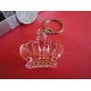 Crystal Clear Crown Keychain
