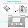 KAWAHA 71/80KD-3SK Stainless Steel D-Shaped Heavy Duty Padlock with Key