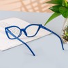 Kodilin Lesebrille für Damen, Anti-Licht, blaues Katzenauge, PC-Brille mit Federscharnier,