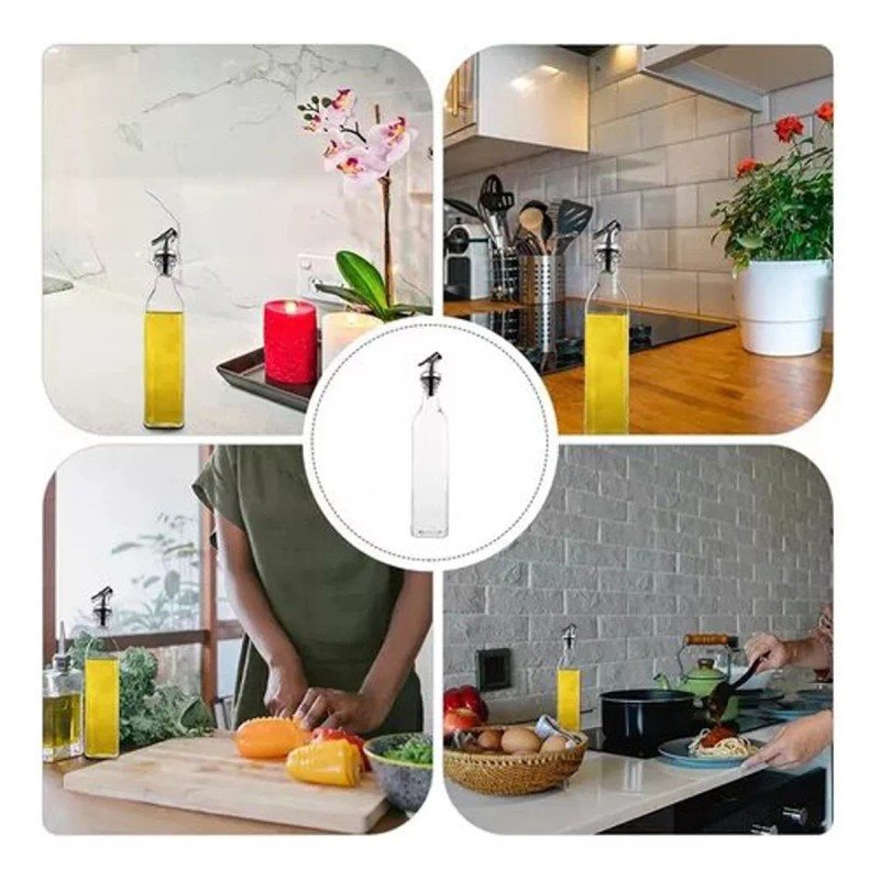 Plasticocina Pack De 2 Botellas Dispensador De Aceite Cocina 500