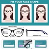SUNAMOY Large Round Acetate Material Reading Glasses for Womens Large