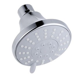 URREA 2097 Regadera de cebolla con función de lluvia, masaje y mixta, ABS cromado, certificado NOM-008-CONAGUA-1998, garantía de 100 años contra defectos de fabricación y 10 años en acabado cromo