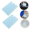 WOONEKY Ice Pack Food Cooler 2pcs Reusable Cooler Bag Freezer
