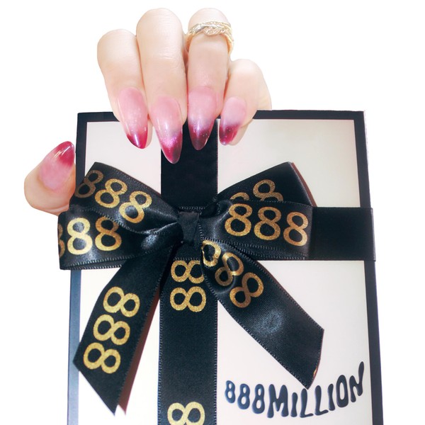888MILLION Luxury Press On Set False Xtensions Glue and Cuticle