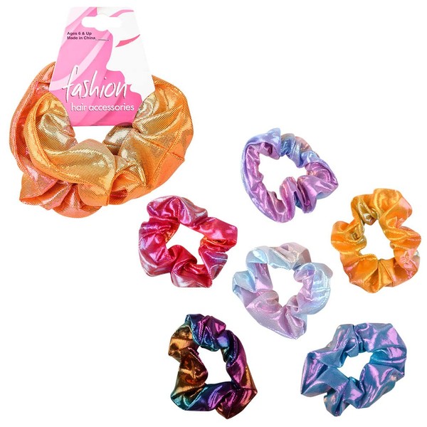Rhode Island Novelty Metallic SCRUNCHIES