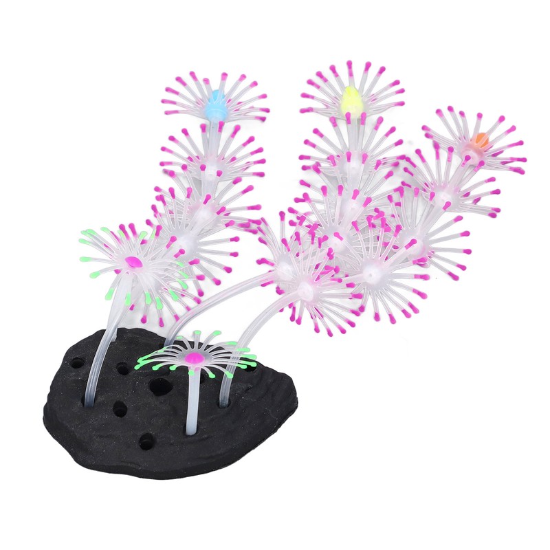 Silicone Glow Fish Tank Decorations Simulation Innovative Landscaping Glowing Artificial