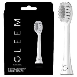 Gleem Cabezal de recambio para cepillo de dientes, 2 unidades, blanco, 2 unidades