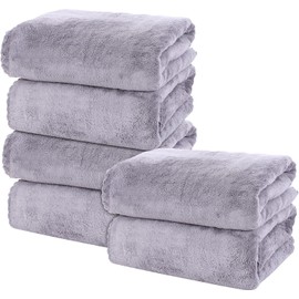 MOONQUEEN Juego de 2 toallas de baño de alta calidad, secado rápido, toallas de microfibra de terciopelo coral, altamente absorbentes, uso multiusos