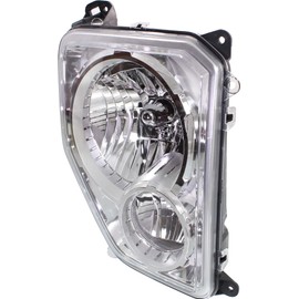 Garage-Pro Headlight Compatible with JEEP LIBERTY 2008-2012 RH Assembly Halogen Chrome Interior with Fog Light - CAPA