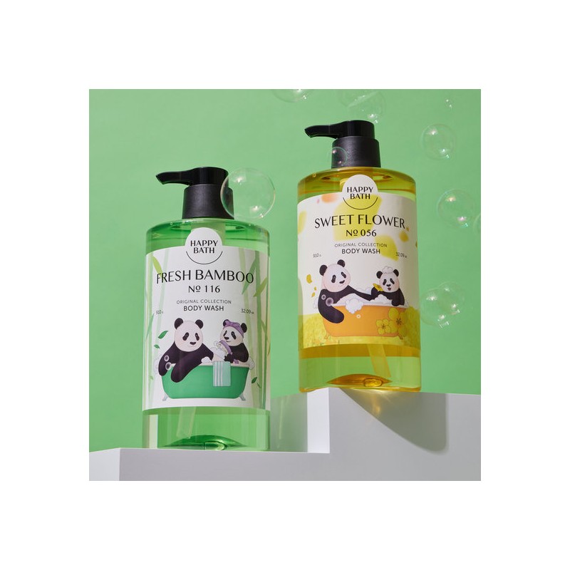 Happy Bath Original Collection Fresh Bamboo Body Wash 910G (Bao