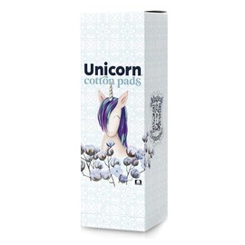 Unicorn Almohadillas, Almohadillas Ultrafinas Cubiertas De Algodón Orgánico A Base De Plantas Con Alas (40 Unidades, Paquete De 1)