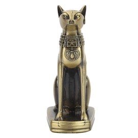 Desktop Decor, Metal Ancient Egyptian Cat Statue Figurine World Famous Landmarks Tourism Souvenirs Home Office Desktop Decor Ornaments