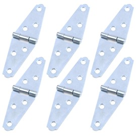 Geesatis 6 Pcs Strap Hinges Heavy Duty Hinge 2 inch Cabinet Latch Door Hinge, with Mounting Screws