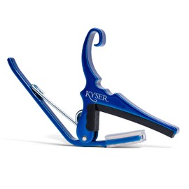 Kyser Quick-Change Guitar Capo for 6-string acoustic guitars, Blue, KG6UA
