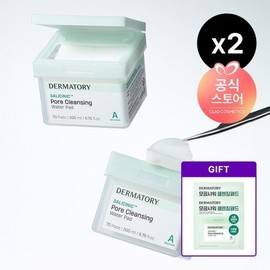 Dermatory Salicinic Pore Cleansing Water Pads (70 pads) x2, 2 sets, 70 pads / 살리시닉 포어 클렌징 워터 패드 70매) x2, 2세트, 70매입