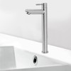 Single Cold Water Kitchen Faucet Stainless Steel Single Hole Bathroom