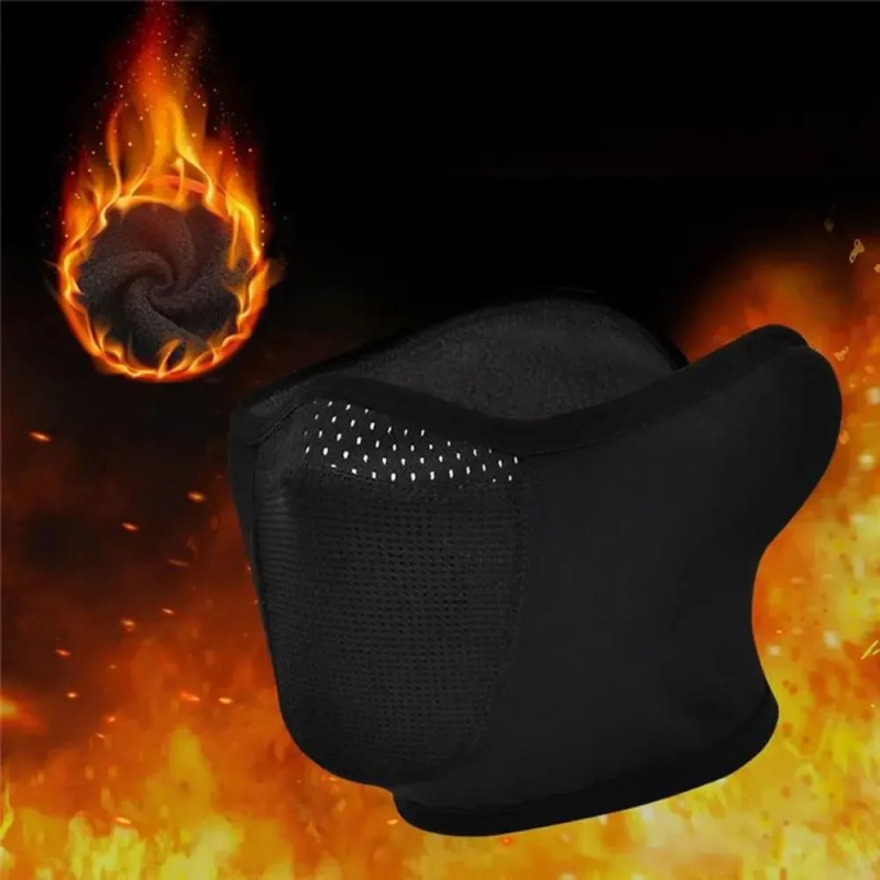 Pasamontañas Térmico Deportivo Con Malla Respirble Negro Liso One Size