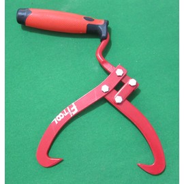 FITOOL 852922 7 Inches (180MM) Log Tongs, Log Carrier, Log Lifting Hook, Timber's Tongs for Lifing Logs, Total Length 13.8 Inches
