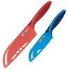 ZYLISS 2 Piece Santoku Knife Set with Sheath Covers, Stainless