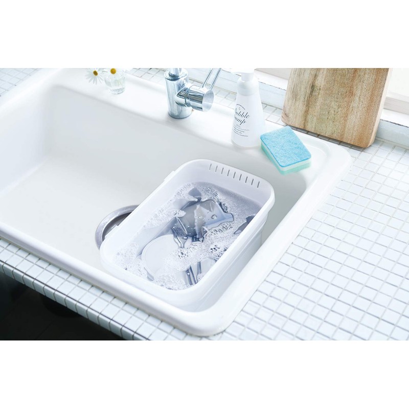 Isetou I-590 Folding Washtub, Kitchen Soft Tub, 2.6 gal (6.6