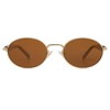 SOJOS Retro Oval Sunglasses for Women Men Trendy Sun Glasses